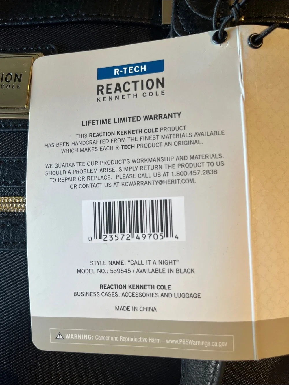 NWT Kenneth Cole Reaction Laptop Tote Bag
